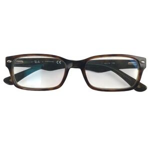 RAY-BAN RB 5206 2445 Tortoise Shell Green Rectangular Eyeglass Frames 52-18 140